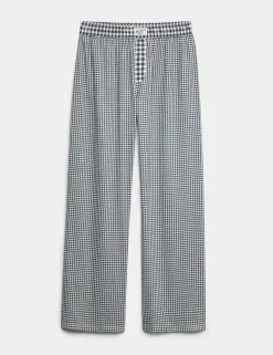 Pure Cotton Gingham Pyjama Bottoms (6-16 Yrs)