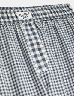 Pure Cotton Gingham Pyjama Bottoms (6-16 Yrs)