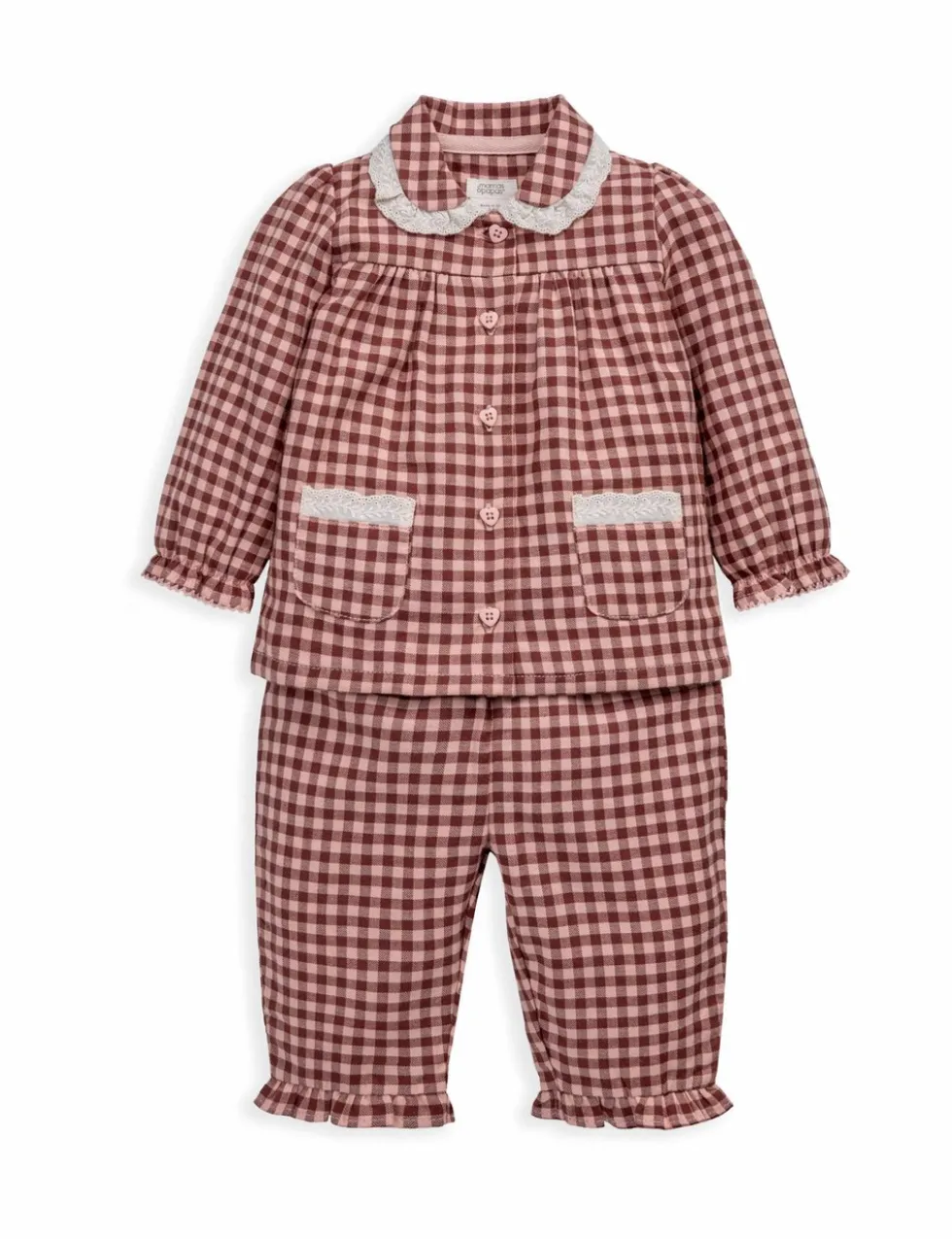 Pure Cotton Gingham Pyjamas (3 Mths-3 Yrs)