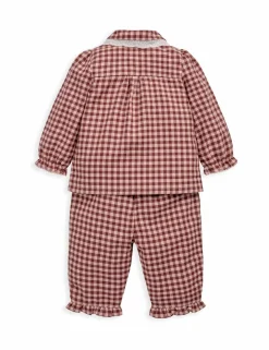 Pure Cotton Gingham Pyjamas (3 Mths-3 Yrs)
