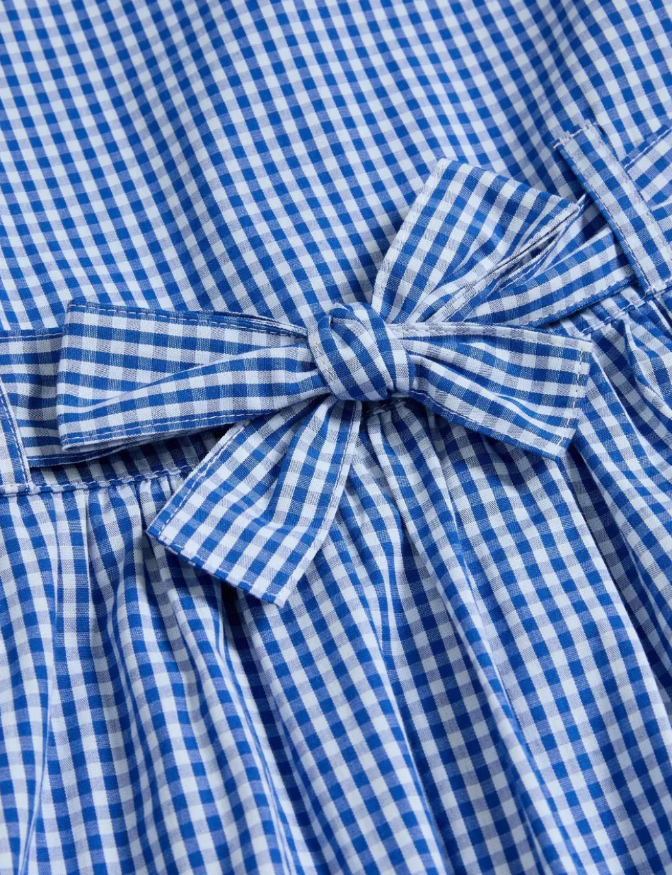 Pure Cotton Gingham School Dress (2-14 Yrs)