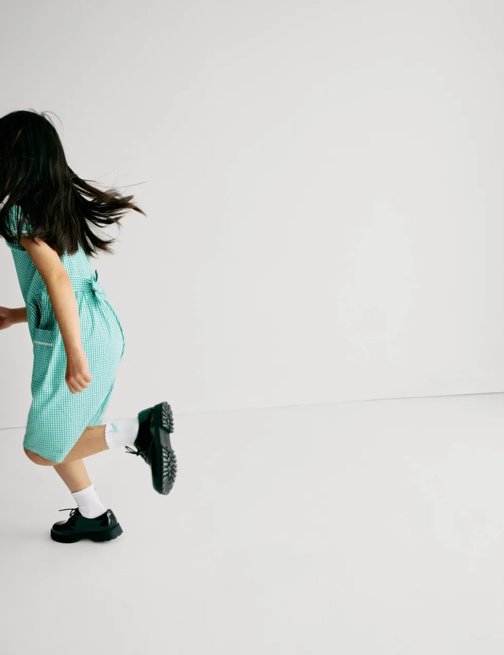 Pure Cotton Gingham School Dress (2-14 Yrs)