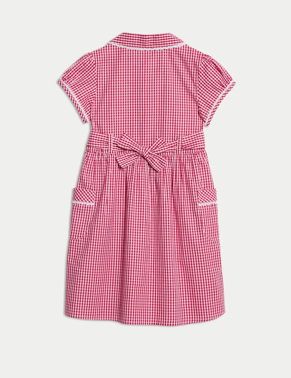 Pure Cotton Gingham School Dress (2-14 Yrs)