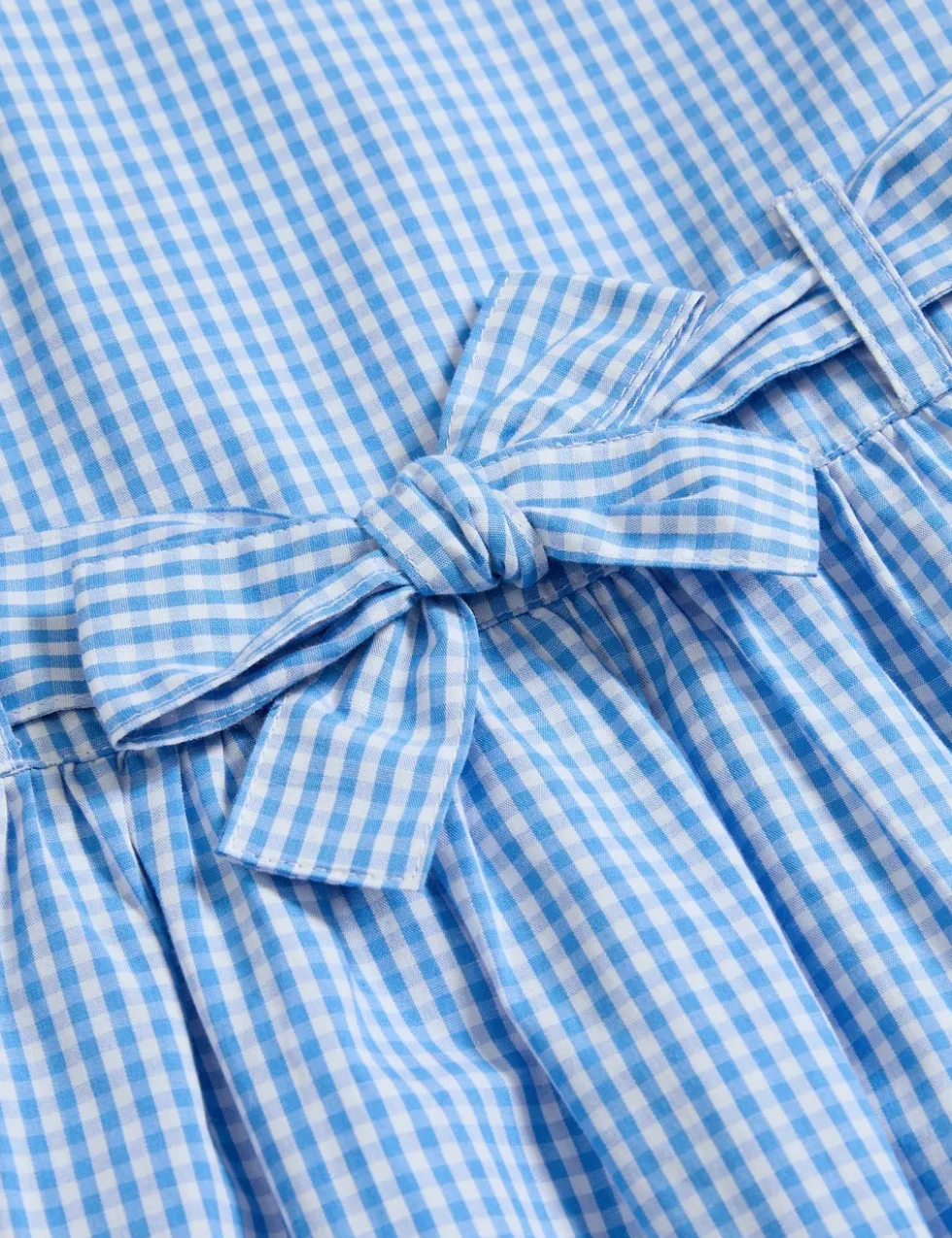 Pure Cotton Gingham School Dress (2-14 Yrs)