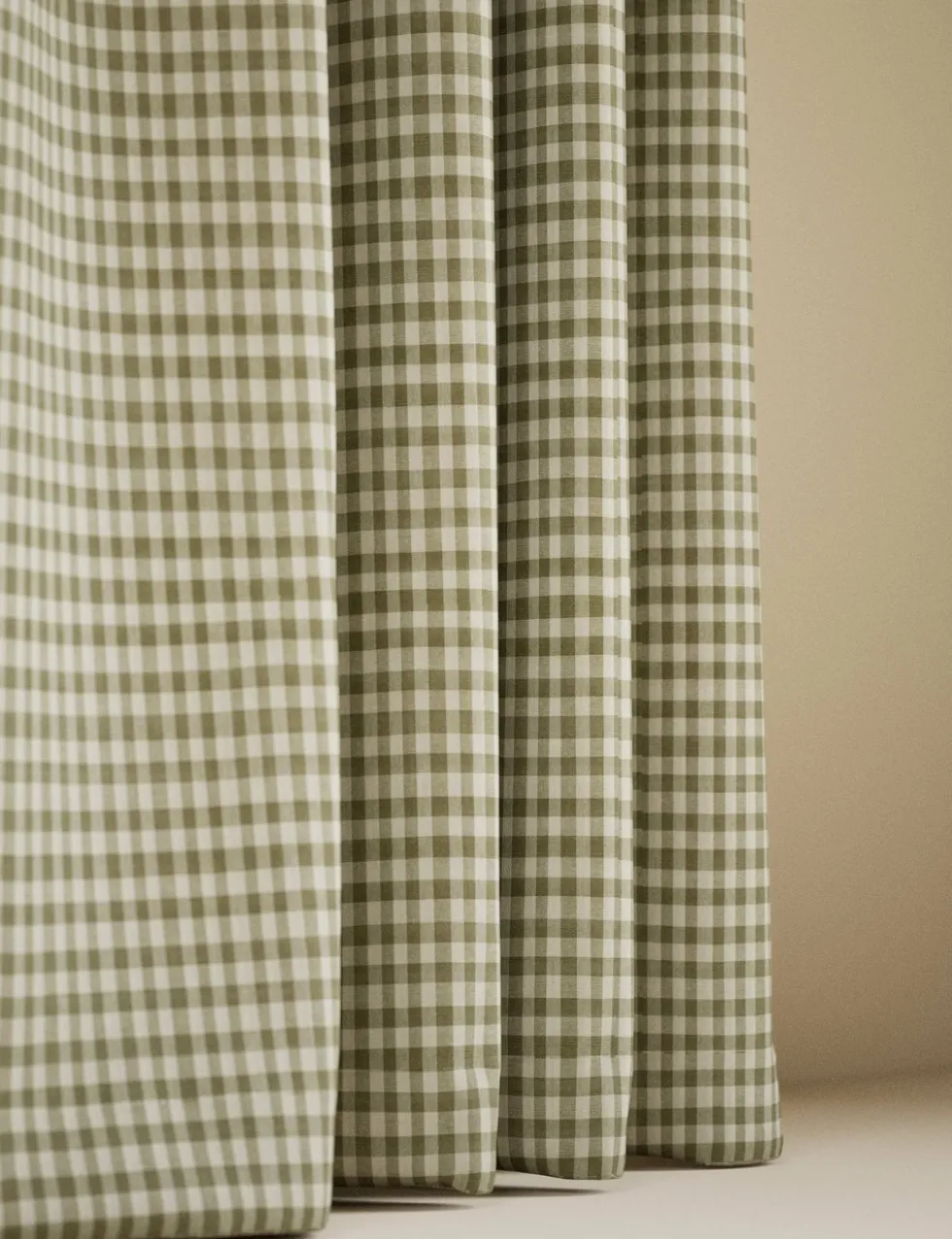 Pure Cotton Gingham Semi-Sheer Multiway Curtains