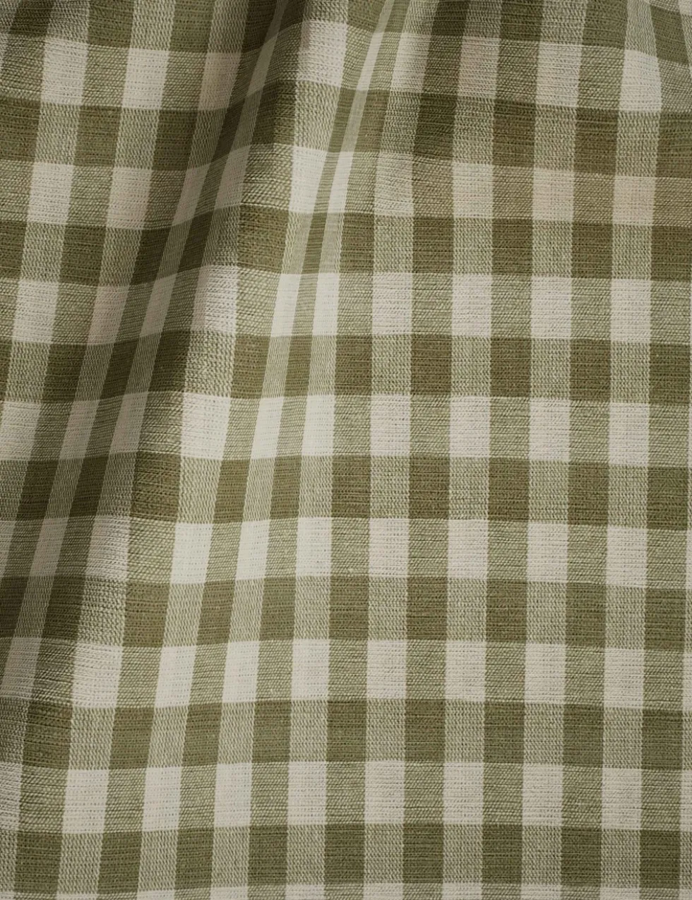 Pure Cotton Gingham Semi-Sheer Multiway Curtains