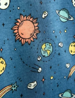 Pure Cotton Glow In The Dark Space Pyjamas (1-6 Yrs)