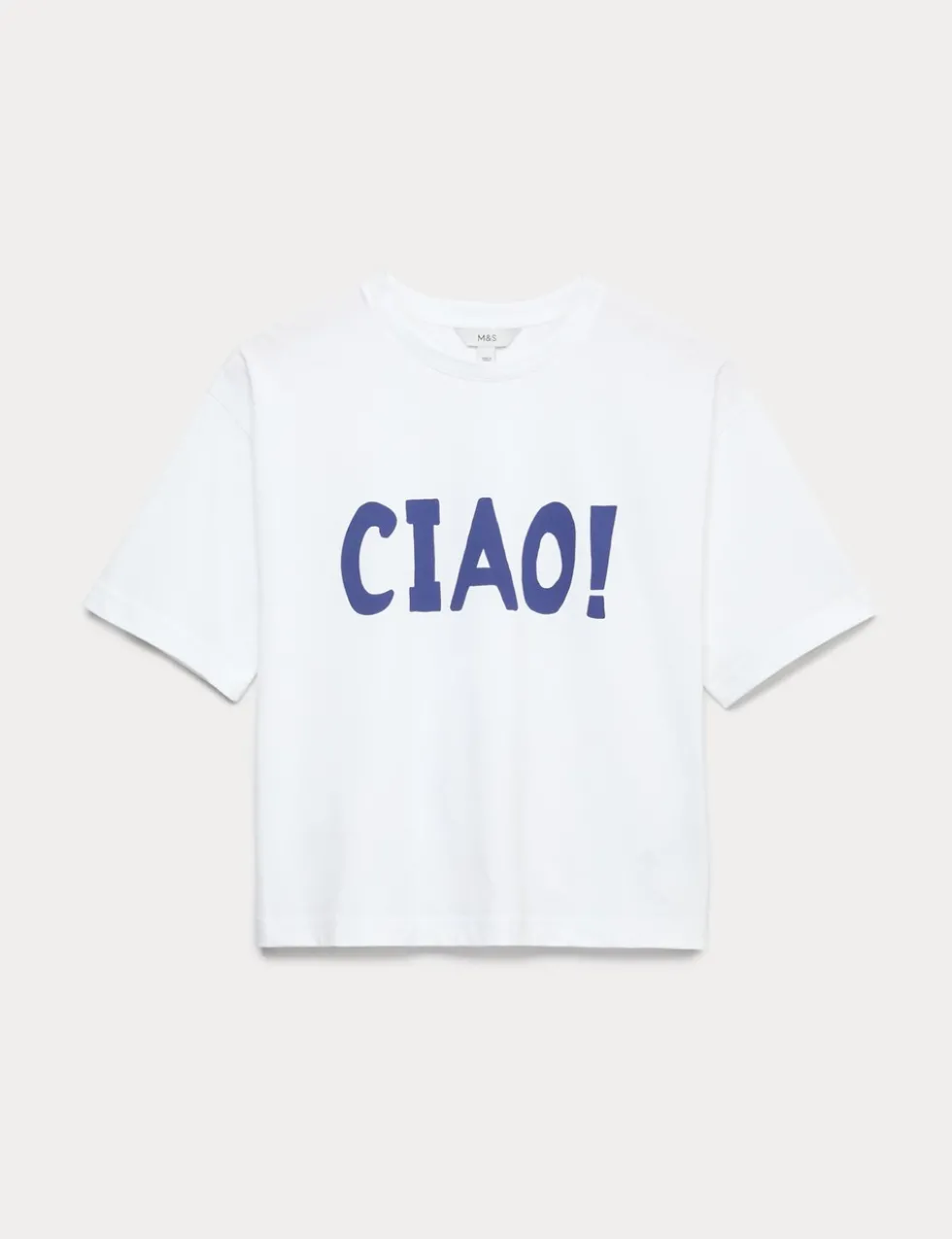 Pure Cotton Graphic Boxy T-Shirt