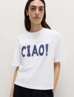 Pure Cotton Graphic Boxy T-Shirt