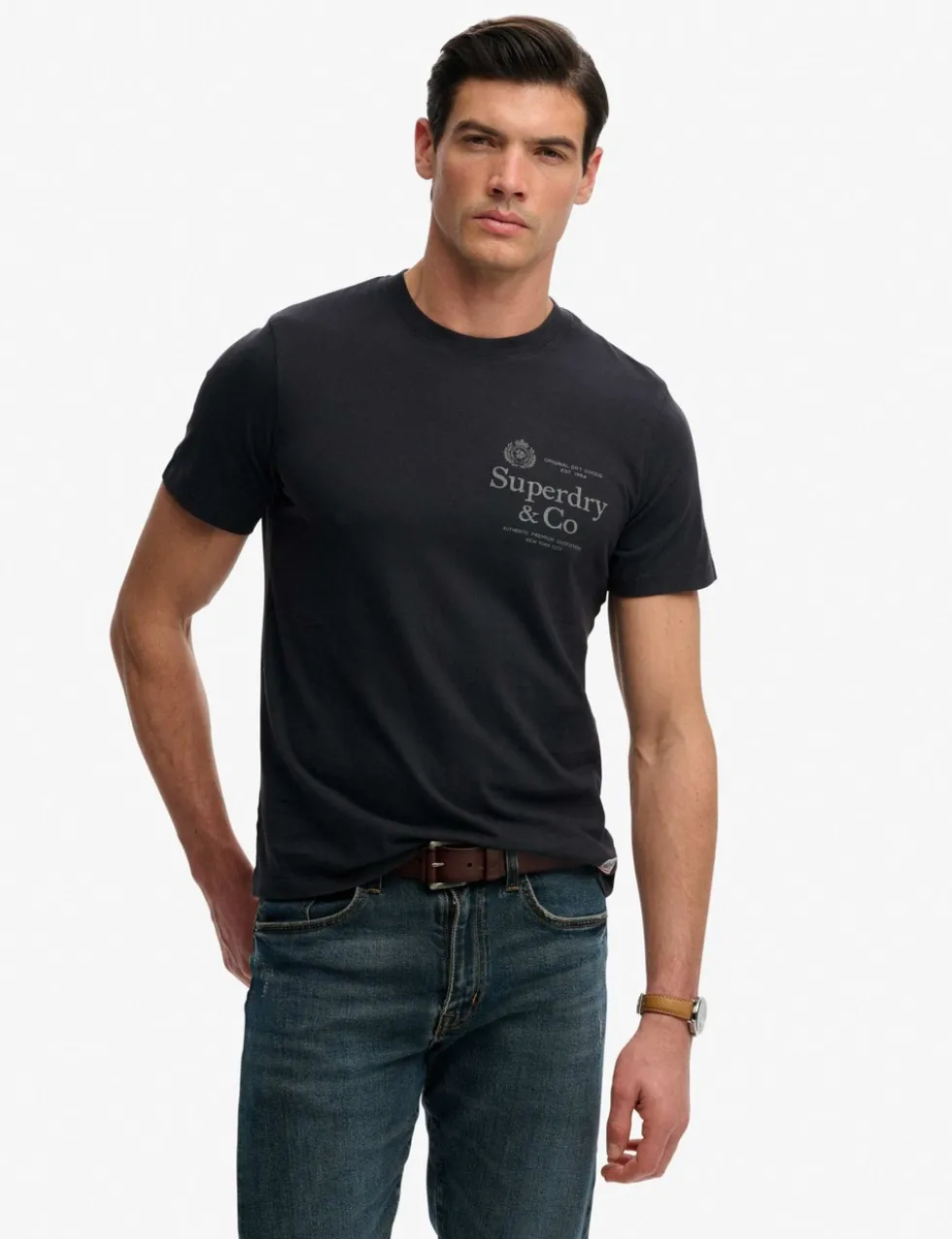 Pure Cotton Graphic Crew Neck T-Shirt