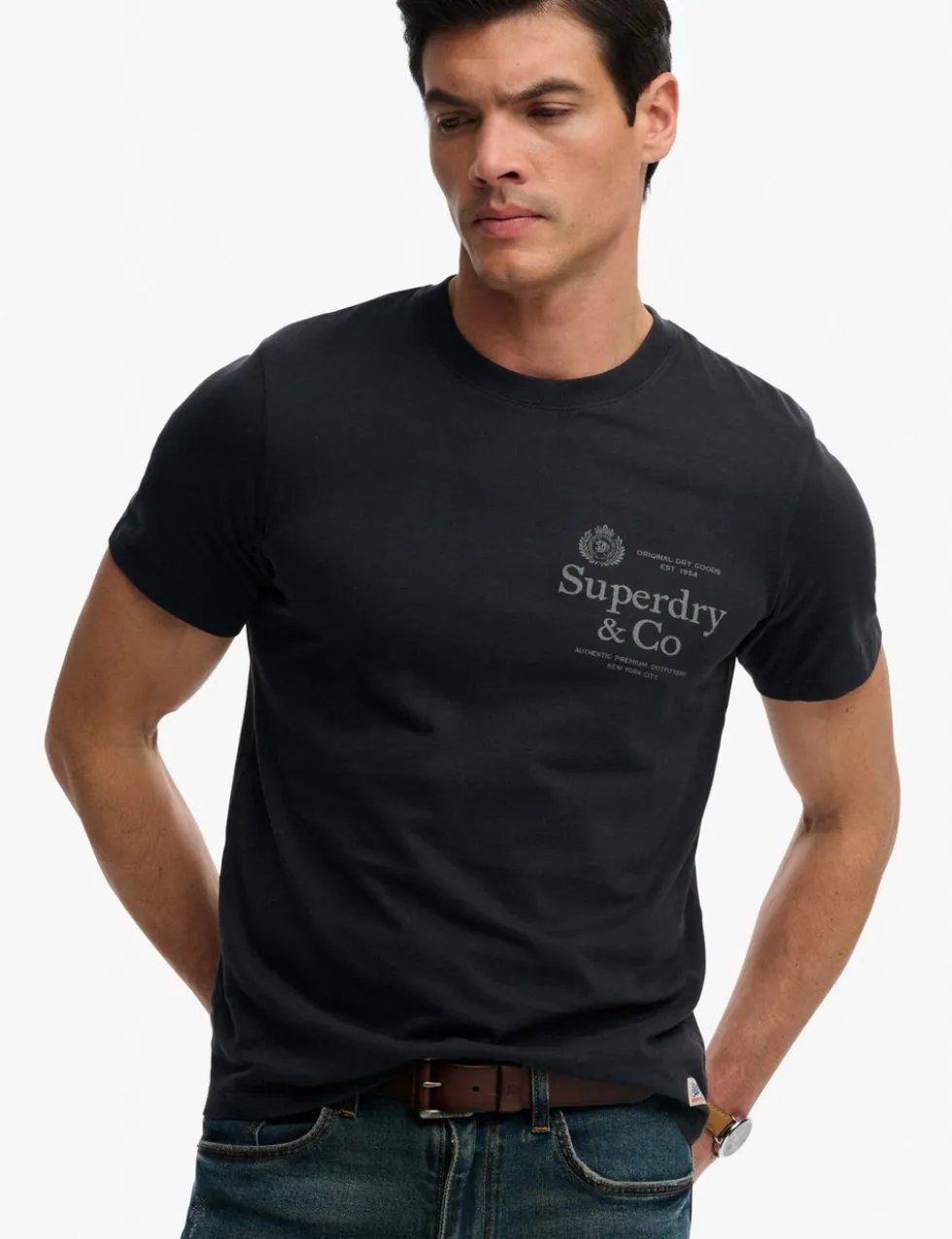 Pure Cotton Graphic Crew Neck T-Shirt