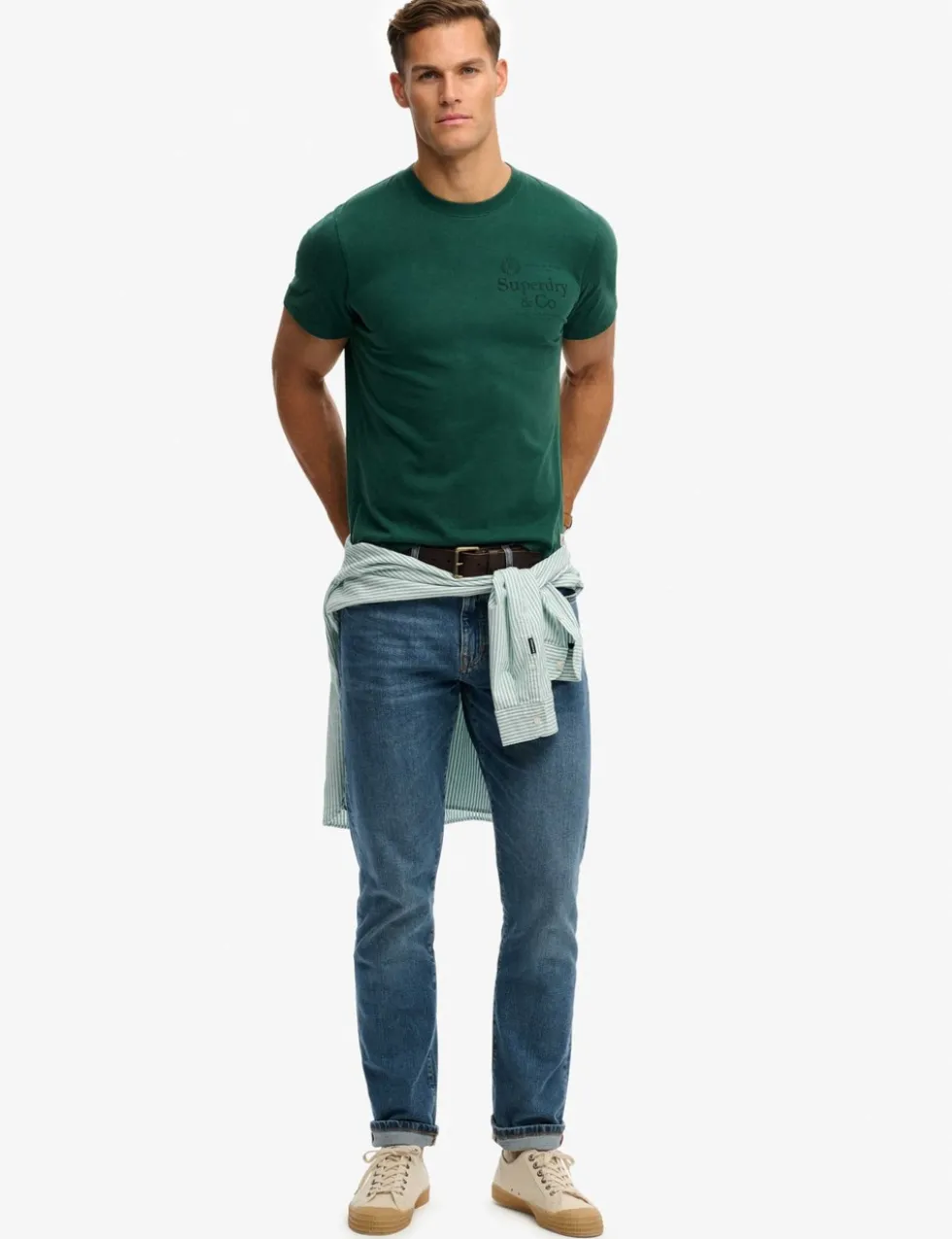 Pure Cotton Graphic Crew Neck T-Shirt