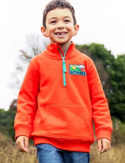 Pure Cotton Graphic Half Zip Sweatshirt (1-10 Yrs)