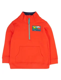 Pure Cotton Graphic Half Zip Sweatshirt (1-10 Yrs)