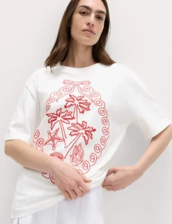 Pure Cotton Graphic Oversized T-Shirt