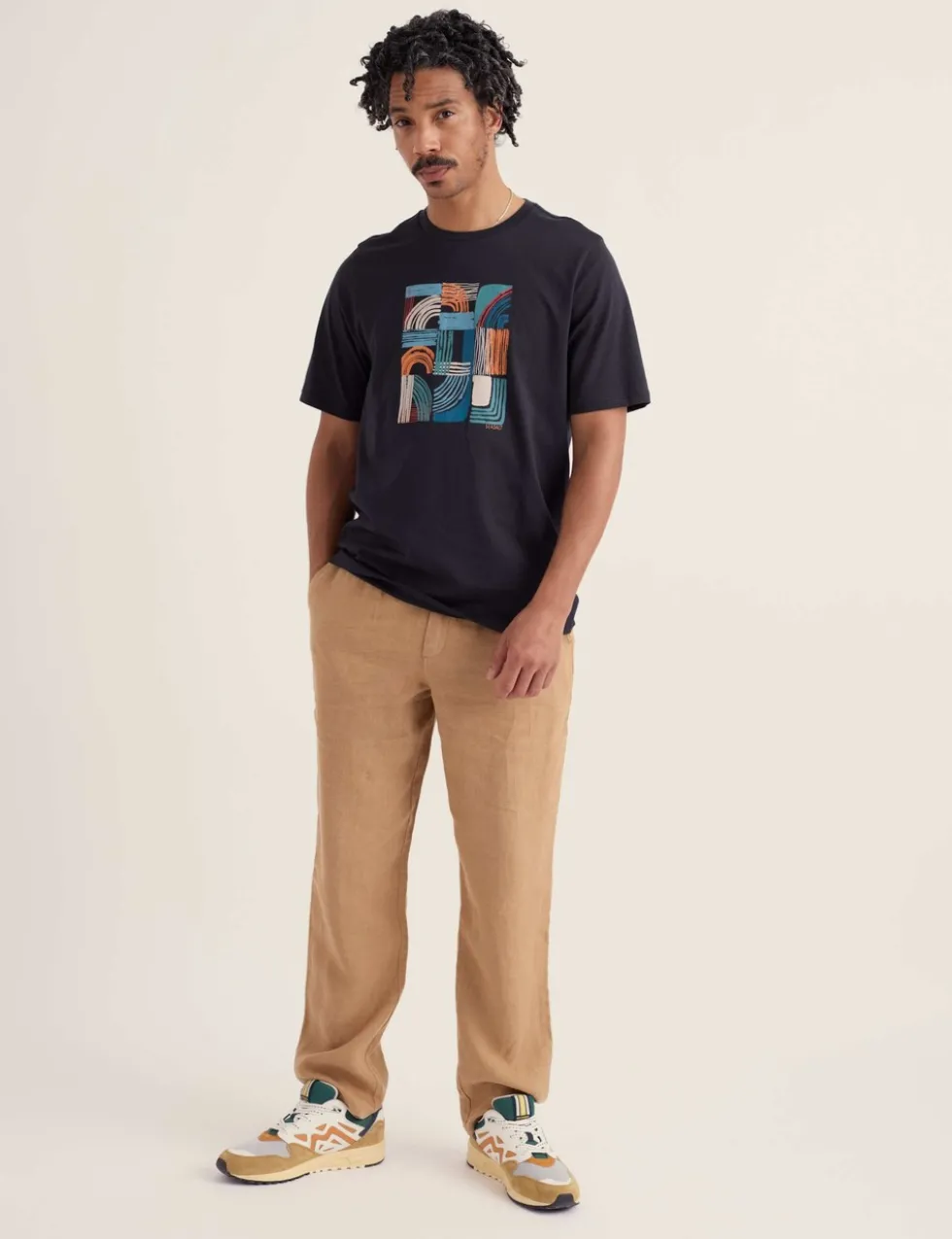 Pure Cotton Graphic Print Crew Neck T-Shirt