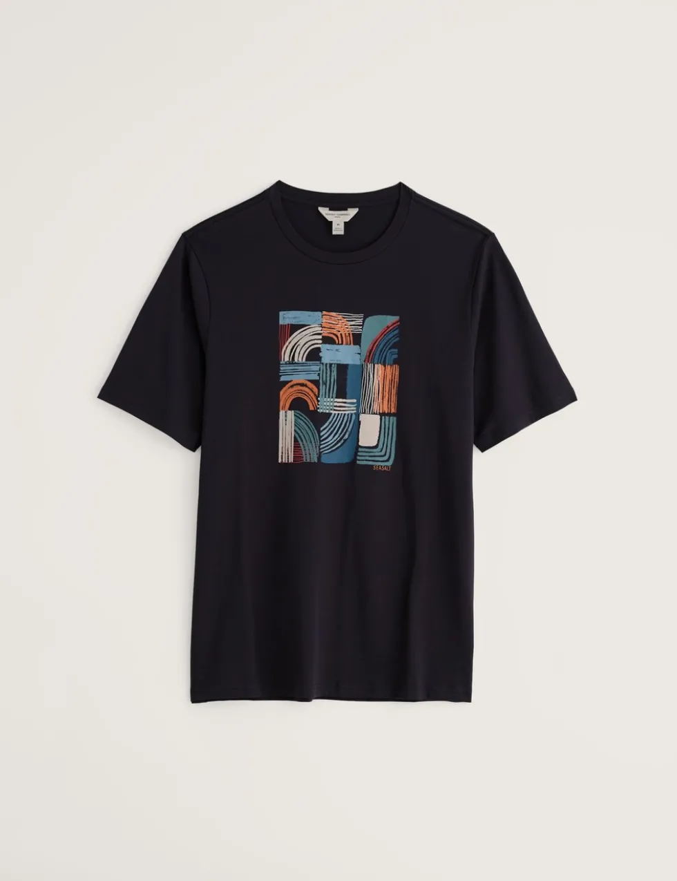 Pure Cotton Graphic Print Crew Neck T-Shirt