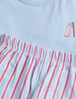 Pure Cotton Graphic Pyjama Set (12 Mths - 8 Yrs)