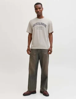 Pure Cotton Graphic Slogan T-Shirt