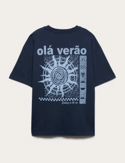 Pure Cotton Graphic Sun T-Shirt (6-16 Yrs)