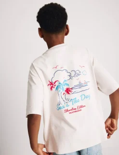 Pure Cotton Graphic T-Shirt (6-16 Yrs)