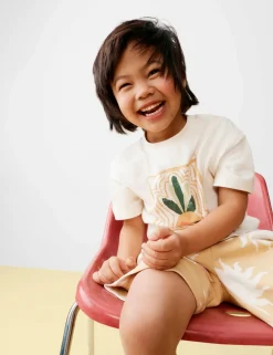 Pure Cotton Graphic T-Shirt (2-8 Yrs)
