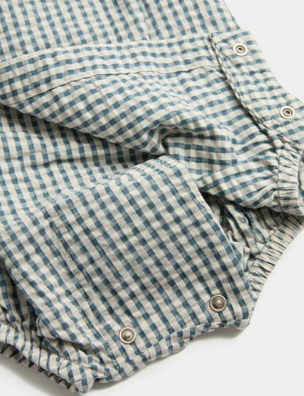 Pure Cotton Grid Check Wrap Paddler (0-24 Mths)
