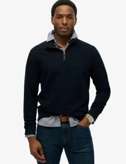 Pure Cotton Half Zip Jumper