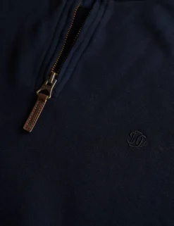 Pure Cotton Half Zip Jumper