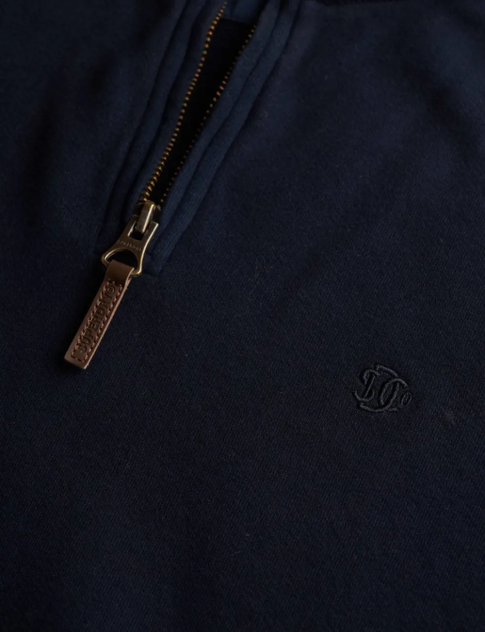 Pure Cotton Half Zip Jumper