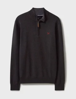 Pure Cotton Half Zip Jumper