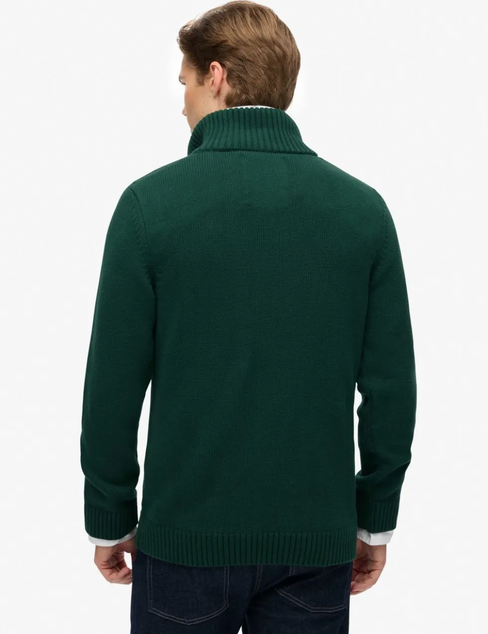 Pure Cotton Half Zip Jumper