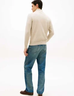 Pure Cotton Half Zip Jumper