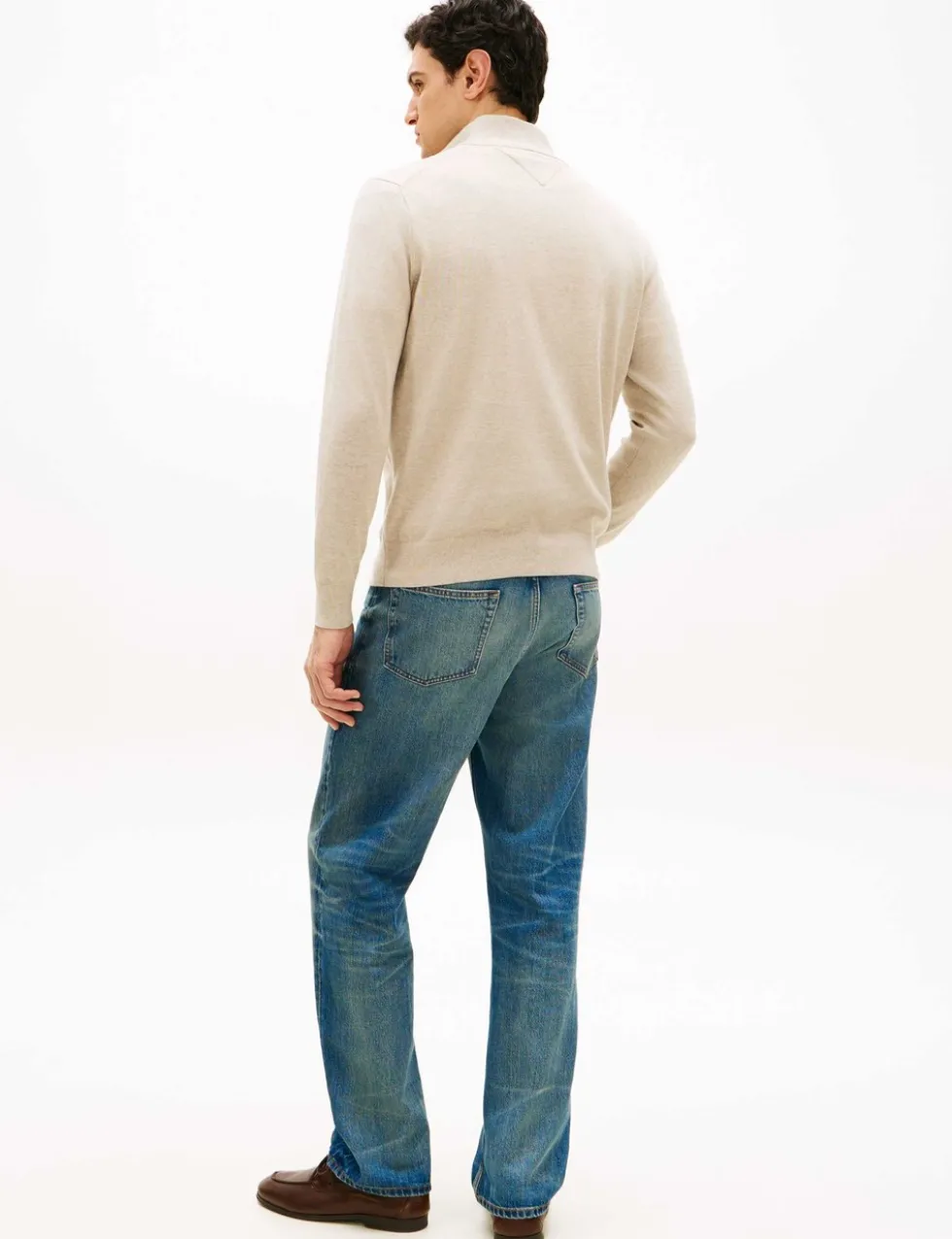 Pure Cotton Half Zip Jumper