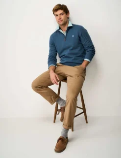 Pure Cotton Half Zip Jumper