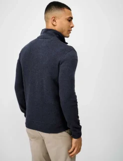 Pure Cotton Half Zip Jumper