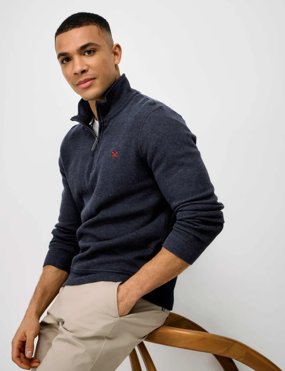 Pure Cotton Half Zip Jumper