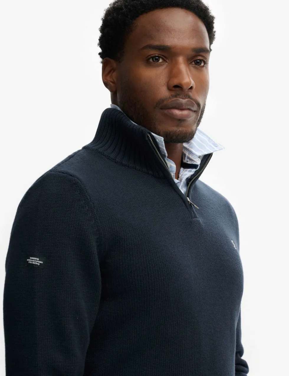 Pure Cotton Half Zip Jumper