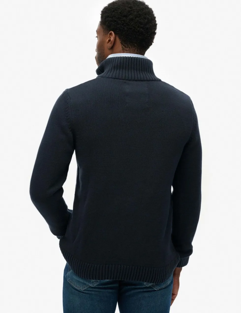 Pure Cotton Half Zip Jumper
