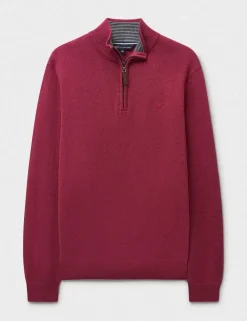Pure Cotton Half Zip Jumper