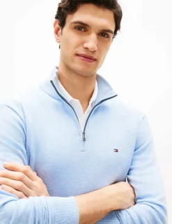 Pure Cotton Half Zip Jumper