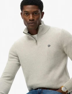 Pure Cotton Half Zip Jumper