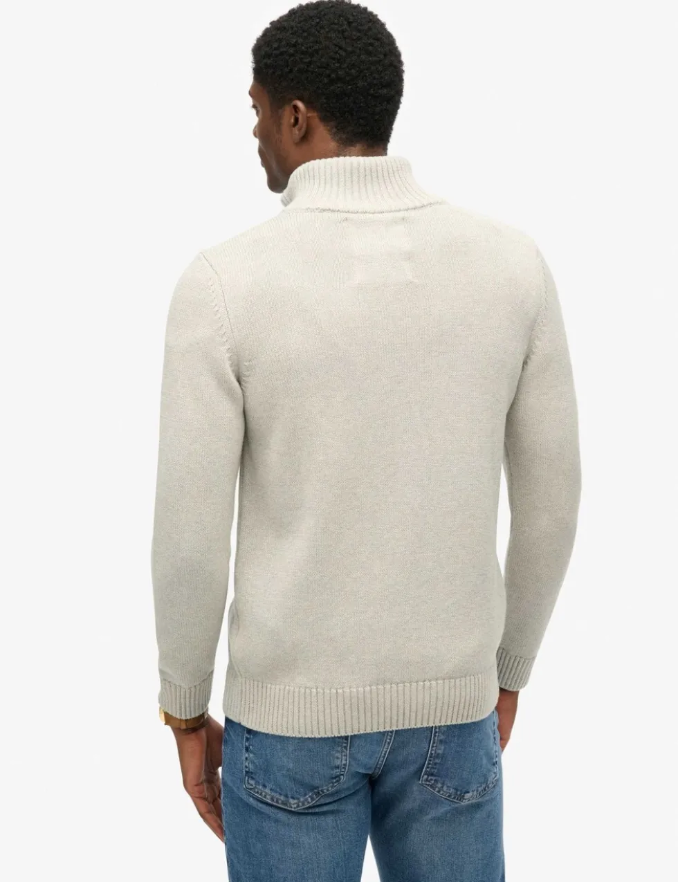 Pure Cotton Half Zip Jumper