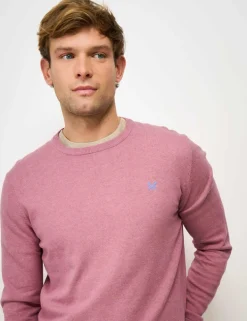 Pure Cotton Half Zip Long Sleeve Jumper