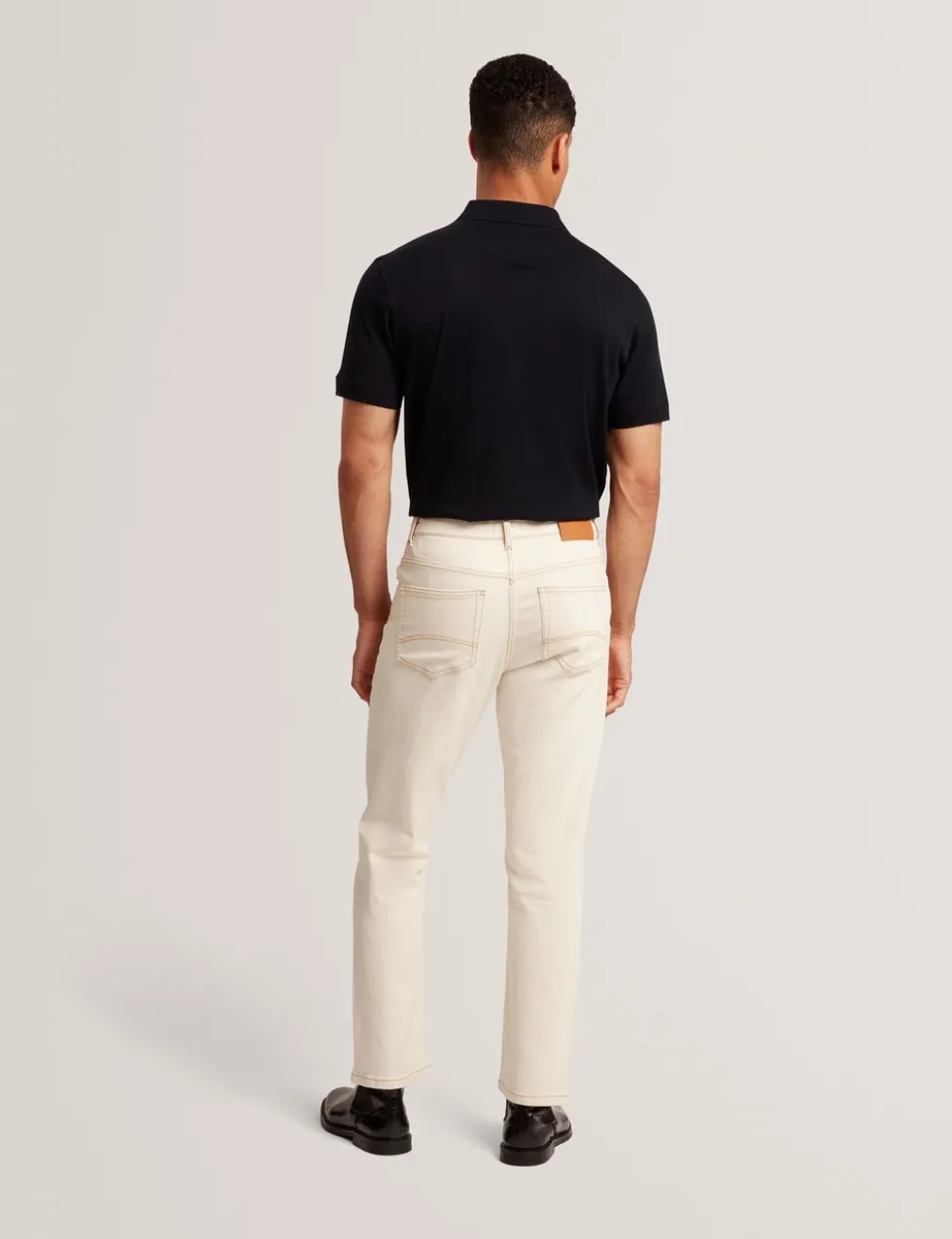 Pure Cotton Half Zip Polo Shirt