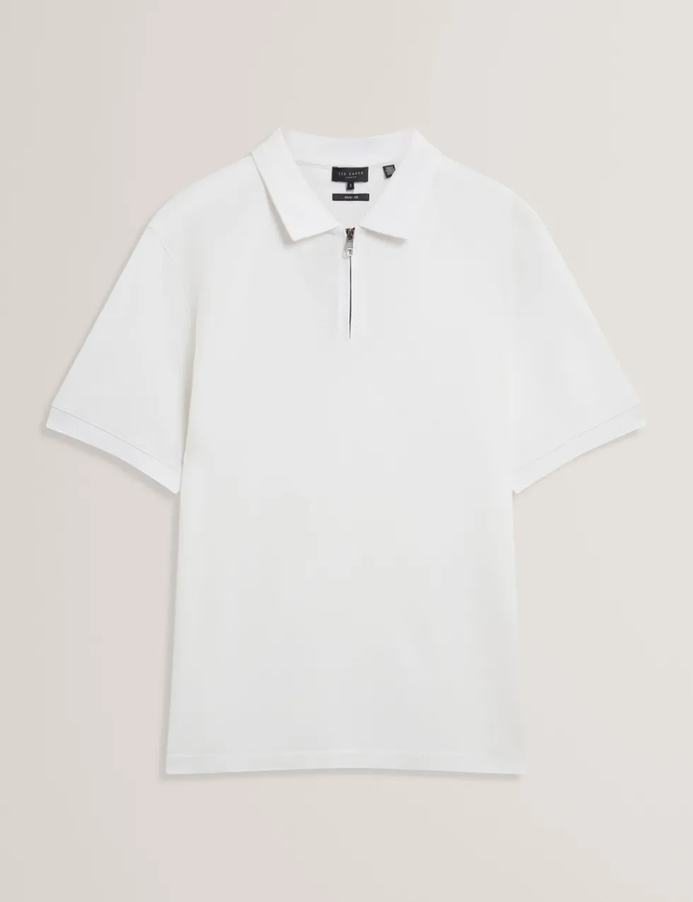 Pure Cotton Half Zip Polo Shirt