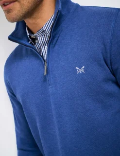 Pure Cotton Half Zip Sweatshirt