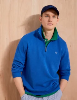 Pure Cotton Half Zip Sweatshirt