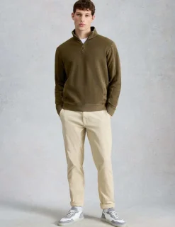 Pure Cotton Half Zip Sweatshirt