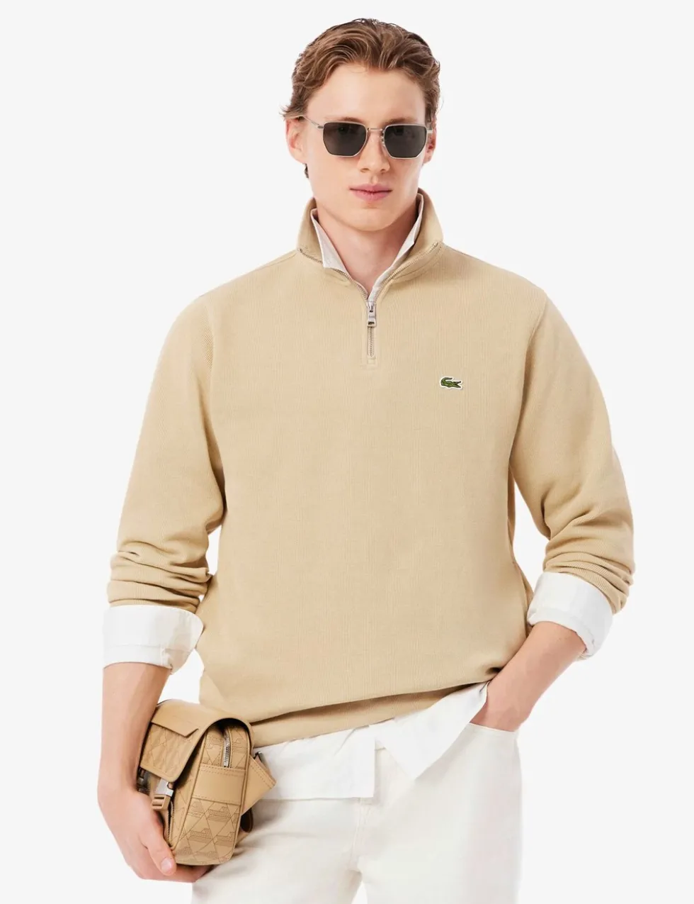 Pure Cotton Half Zip Sweatshirt